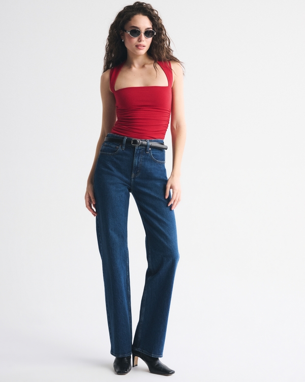 The A&F Ava Top, Fiery Red view 2