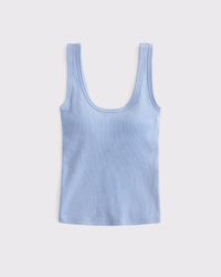 Bra-Free Rib Scoopneck Tank