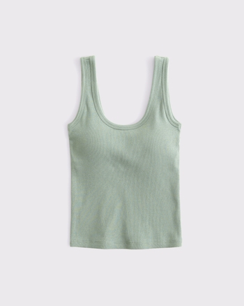 Bra-Free Rib Scoopneck Tank from Abercrombie & Fitch - $15.99