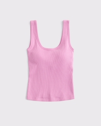 Bra-Free Rib Scoopneck Tank