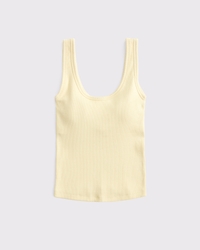 Bra-Free Rib Scoopneck Tank