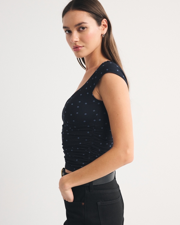 A&F Zoe Bra-Free Mesh Top