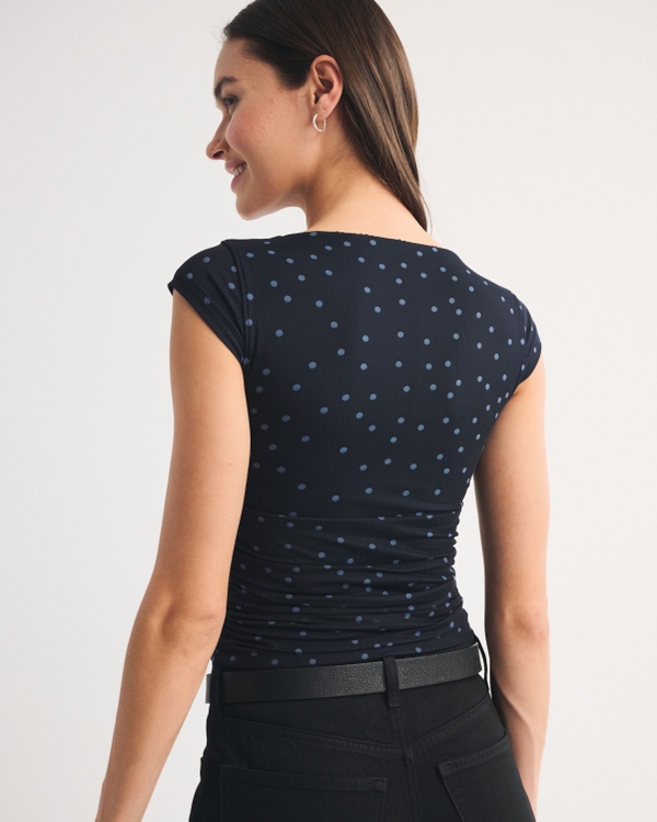 A&F Zoe Bra-Free Mesh Top