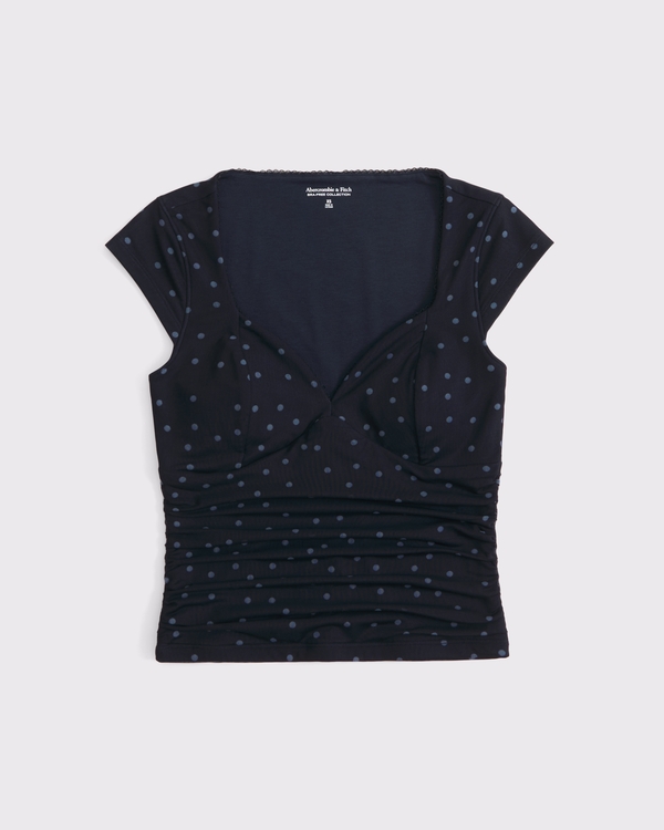 A&F Zoe Bra-Free Mesh Top