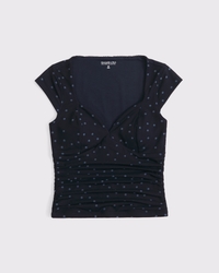 A&F Zoe Bra-Free Mesh Top