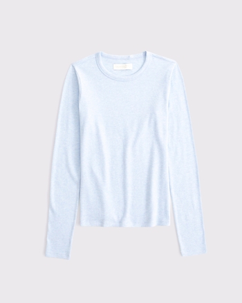 Long-Sleeve Cozy Lounge Knit Tee