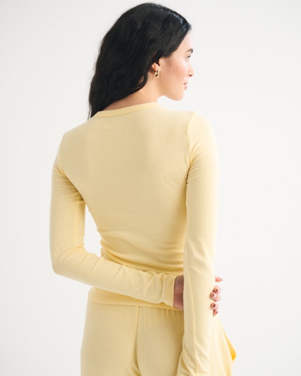 Long-Sleeve Cozy Lounge Knit Tee