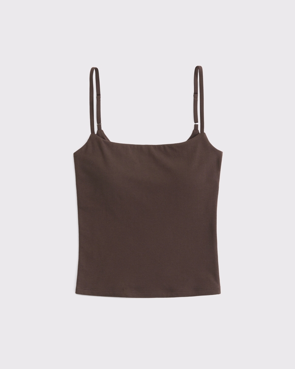 Bra-Free 90s Cami, Dark Coffee view 1