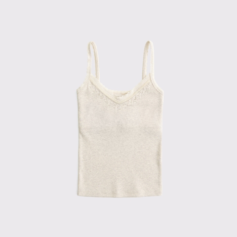 Женские топы Abercrombie & Fitch Embellished Rib Cami
