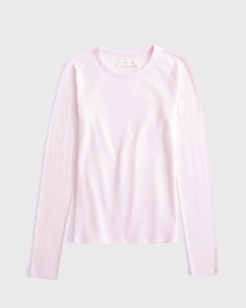 Long-Sleeve Cozy Lounge Knit Tee