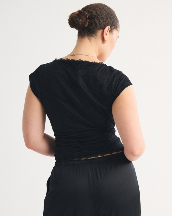 A&F Zoe Bra-Free Lace Top