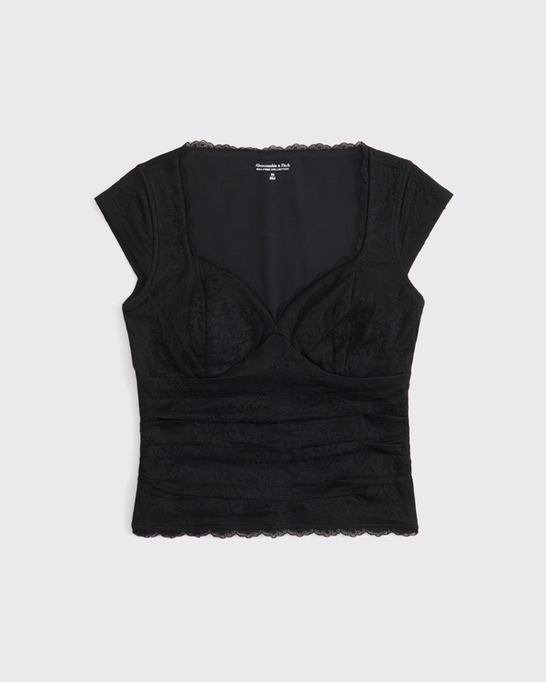 A&F Zoe Bra-Free Lace Top
