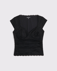 A&F Zoe Bra-Free Lace Top
