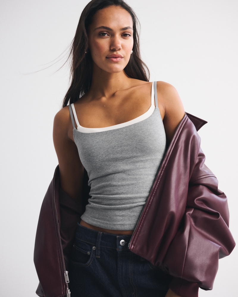 Bra-Free Double-Layered 90s Cami - thumbnail 2