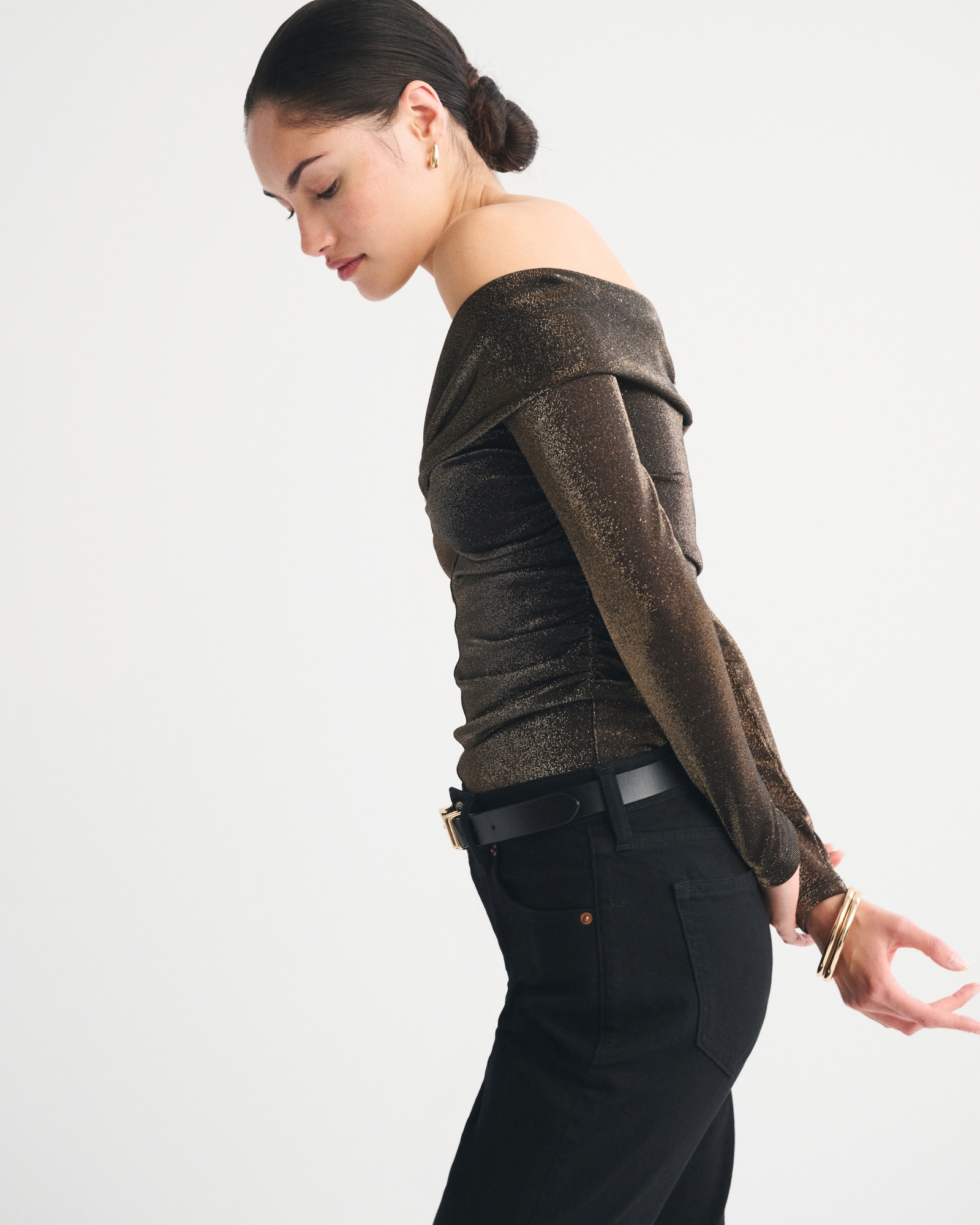 Off-The-Shoulder Hardware Top