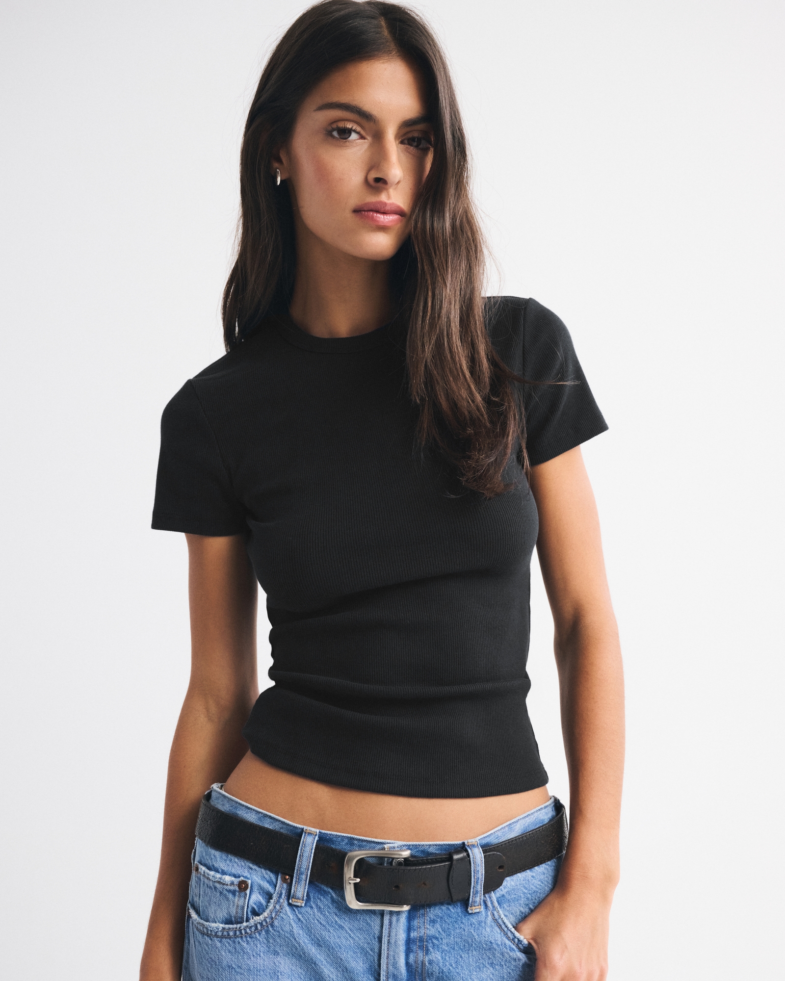 Essential Rib Tuckable Baby Tee