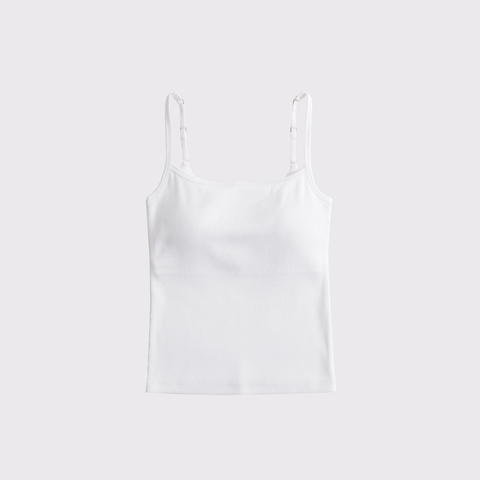 Бра Free, с топом на бретелях, в рубчик — Abercrombie & Fitch