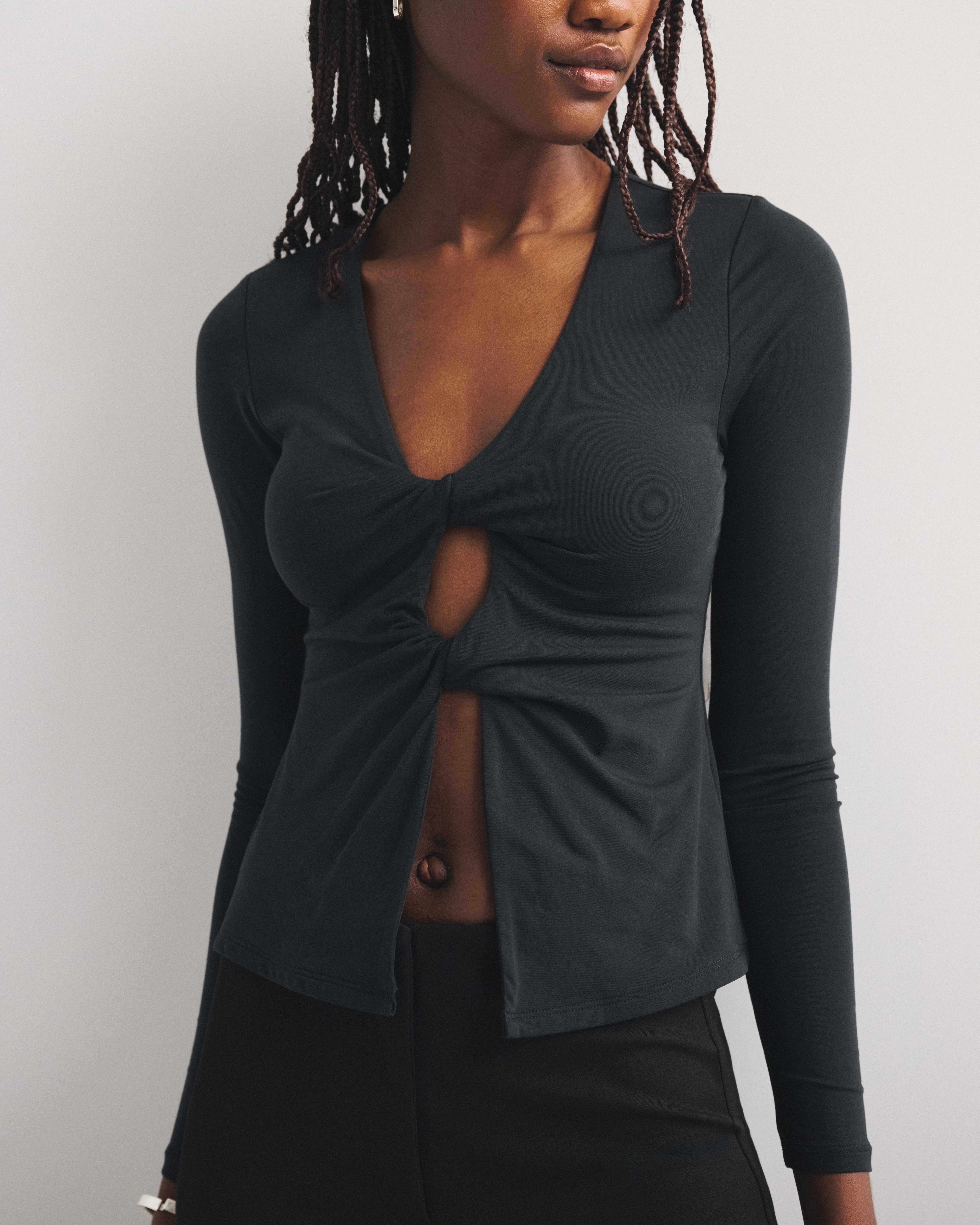 Бра Free Cutout, длинный рукав — Abercrombie & Fitch — фото 2