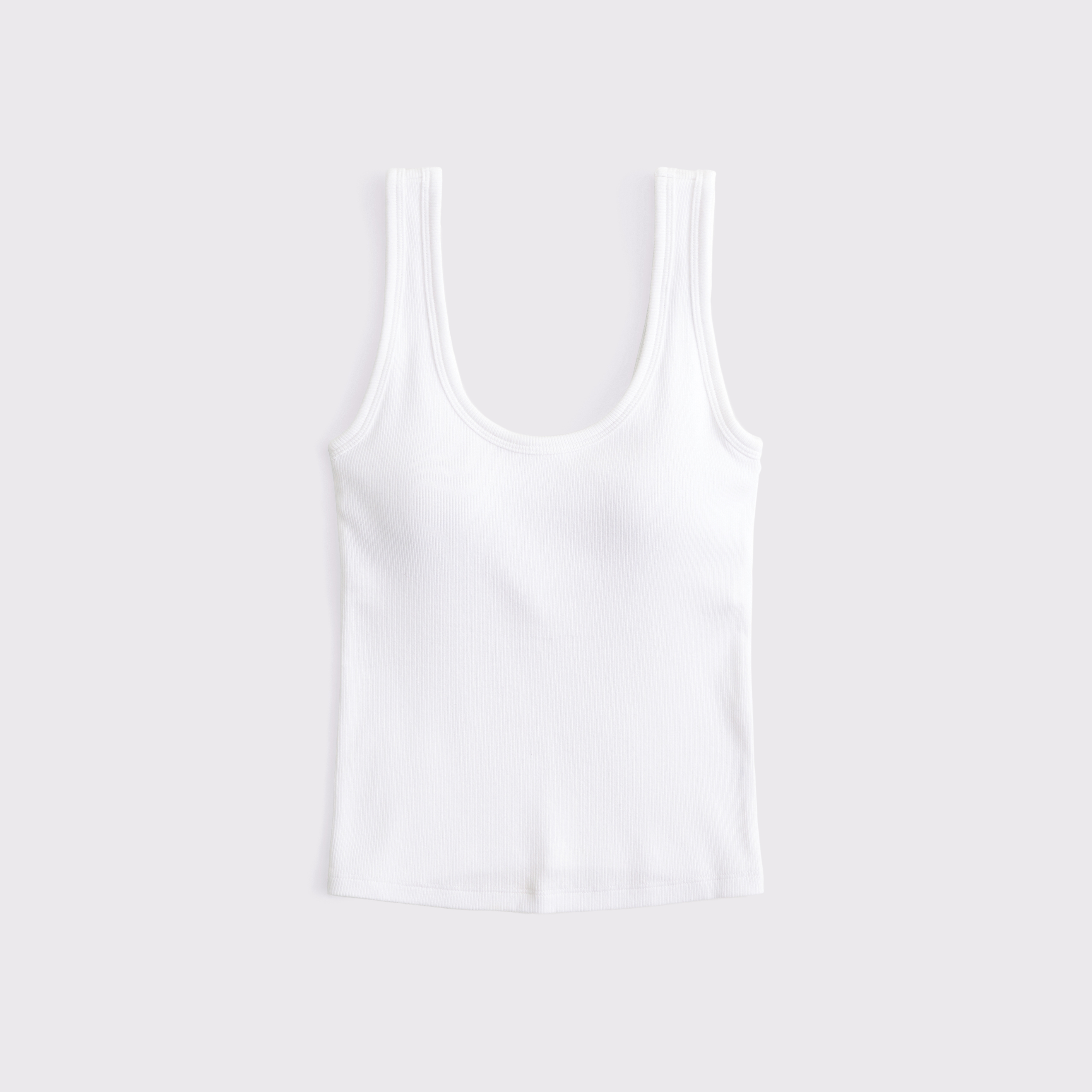 Bra-Free Rib Scoopneck Tank