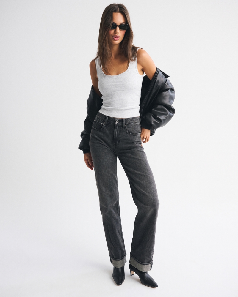 Bra-Free Rib Scoop Neck Tank