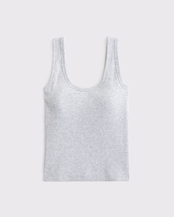 Women's Bra-Free Rib Scoopneck Tank | Women's Tops | Abercrombie.com