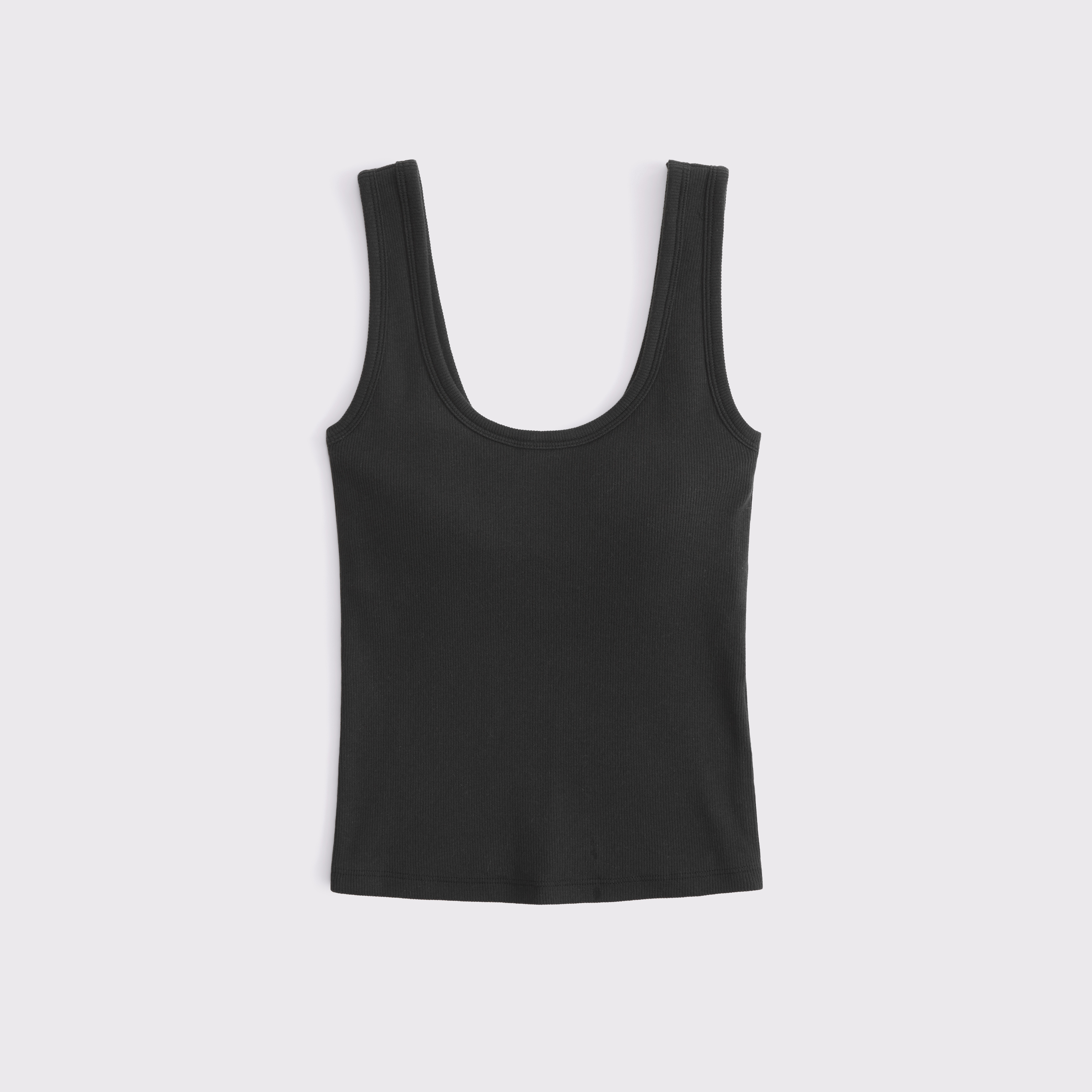 Bra-Free Rib Scoopneck Tank
