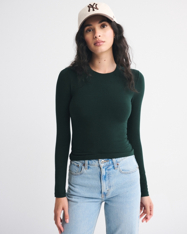 Double-Lined Long-Sleeve Baby Tee