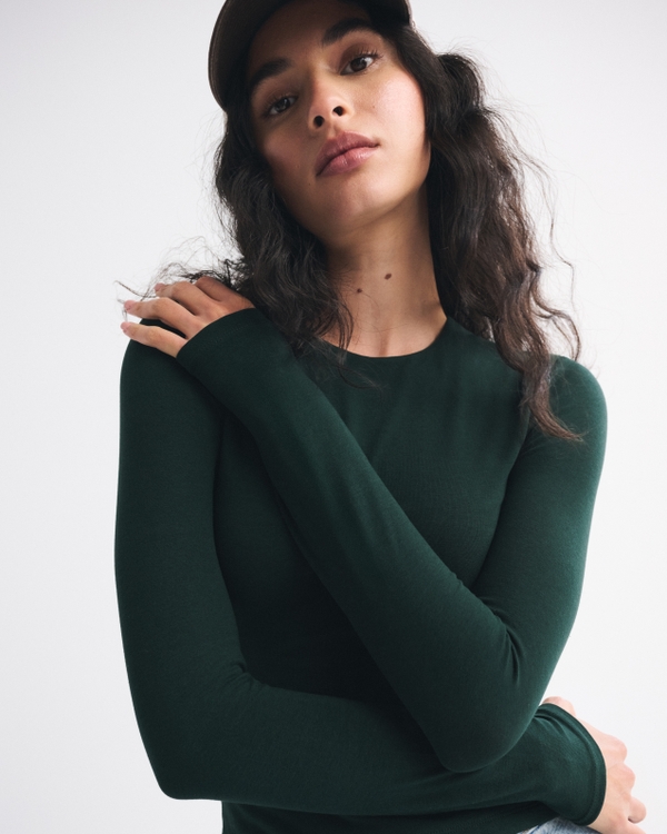 Double-Lined Long-Sleeve Baby Tee