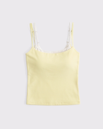 Bra-Free Double-Layered 90s Cami