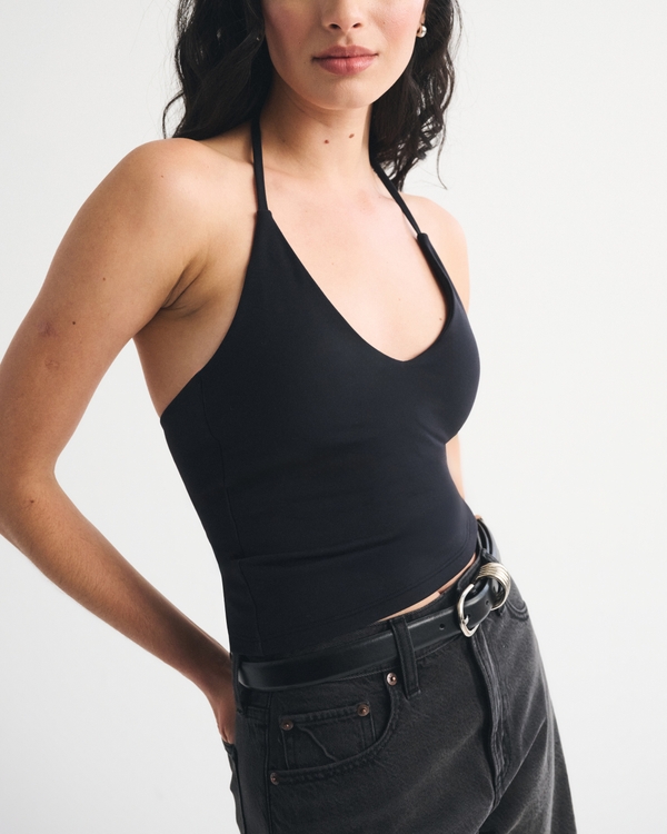 Bra-Free Snatched Seamless Halter Top