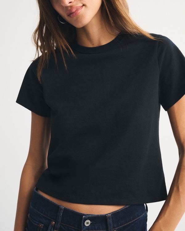 Essential Polished Body-Skimming Tee