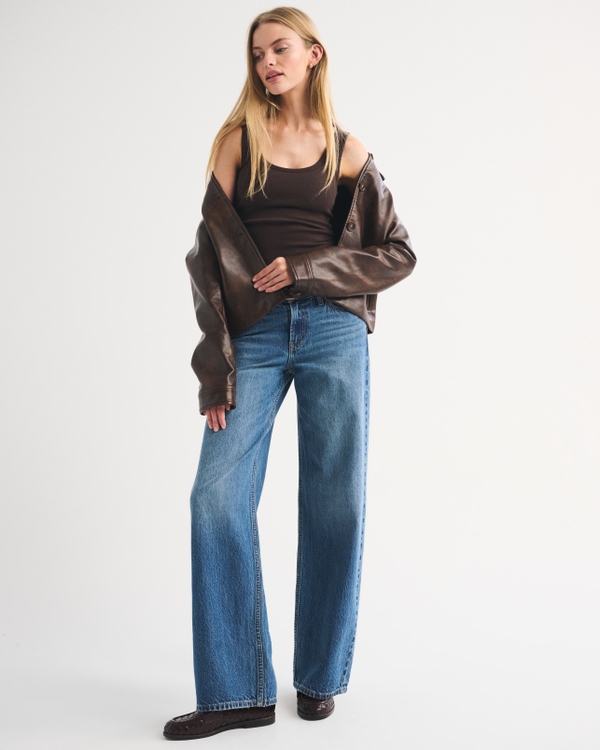 Bra-Free Rib Scoopneck Tank, Dark Brown view 2