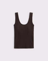Bra-Free Rib Scoopneck Tank