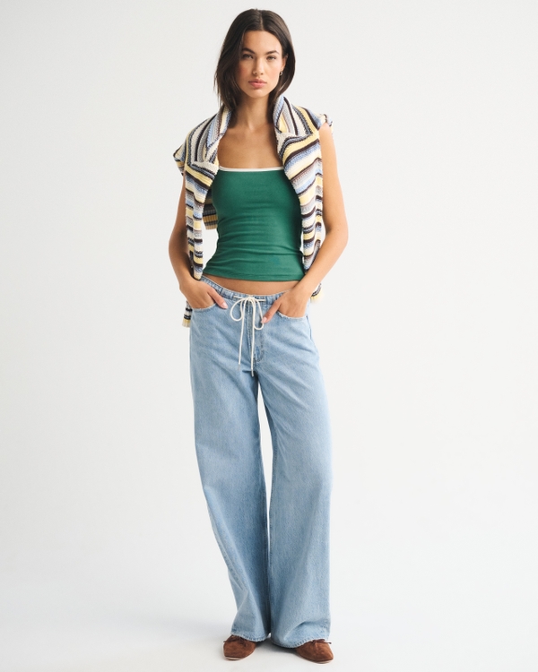 Bra-Free 90s Cami, Pine Green view 2