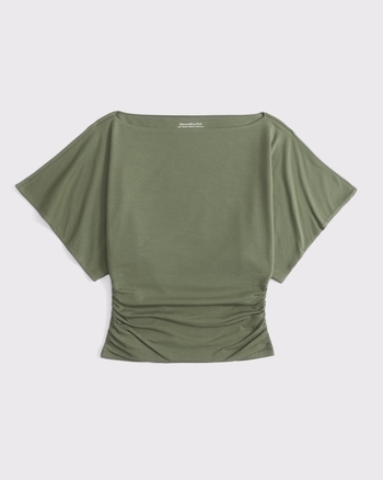 Flutter Sleeve Slash Top from Abercrombie & Fitch - $45