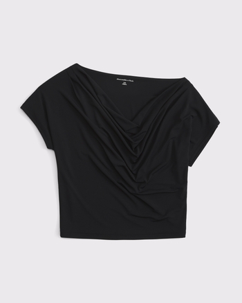 Asymmetrical Draped Cowl Neck Top from Abercrombie & Fitch - $45