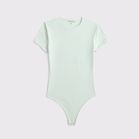 Женские футболки Abercrombie & Fitch Snatched Seamless Tee Bodysuit