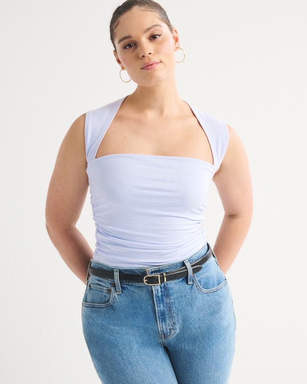The A&F Ava Top, Light Blue view 1