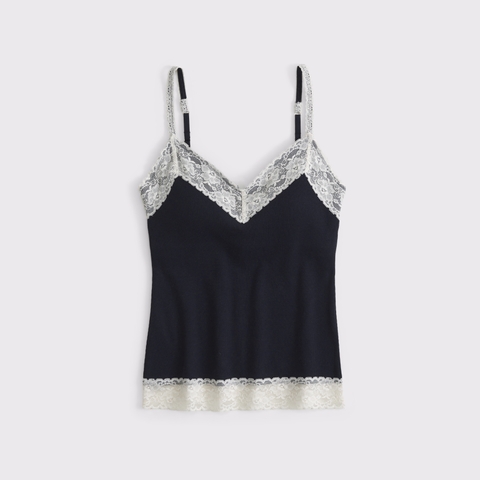 Бра Free, кружевная отделка, в рубчик — Abercrombie & Fitch