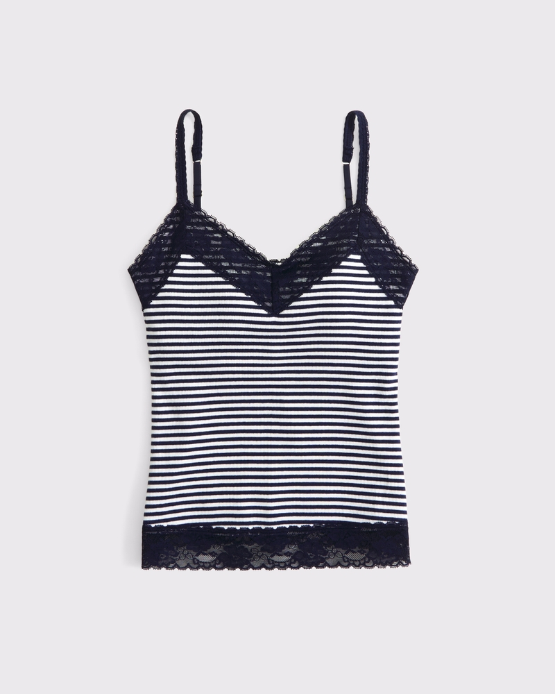 トップス theredthread lace trim layer cami THEREDTHREAD / ザレッドスレッド】lace trim layer cami