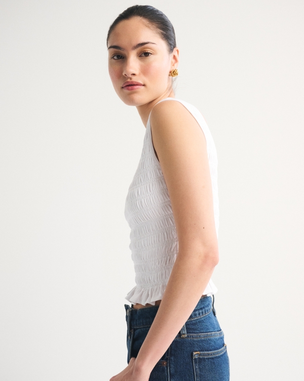 Women's 2-in-1 Reversible Smocked Top | Women's Tops | Abercrombie.com