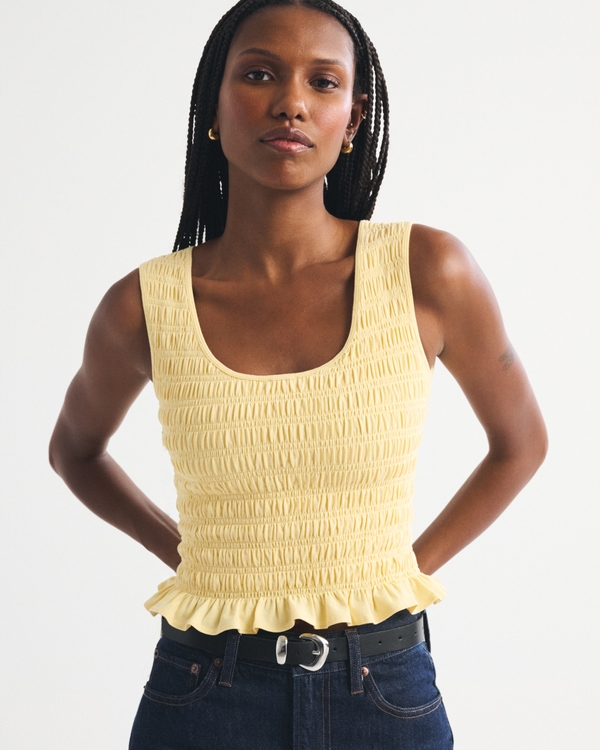 Women's 2-in-1 Reversible Smocked Top | Women's Tops | Abercrombie.com