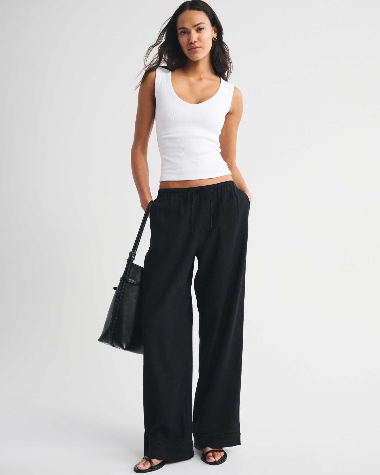 Bra-Free V-Neck Rib Tank