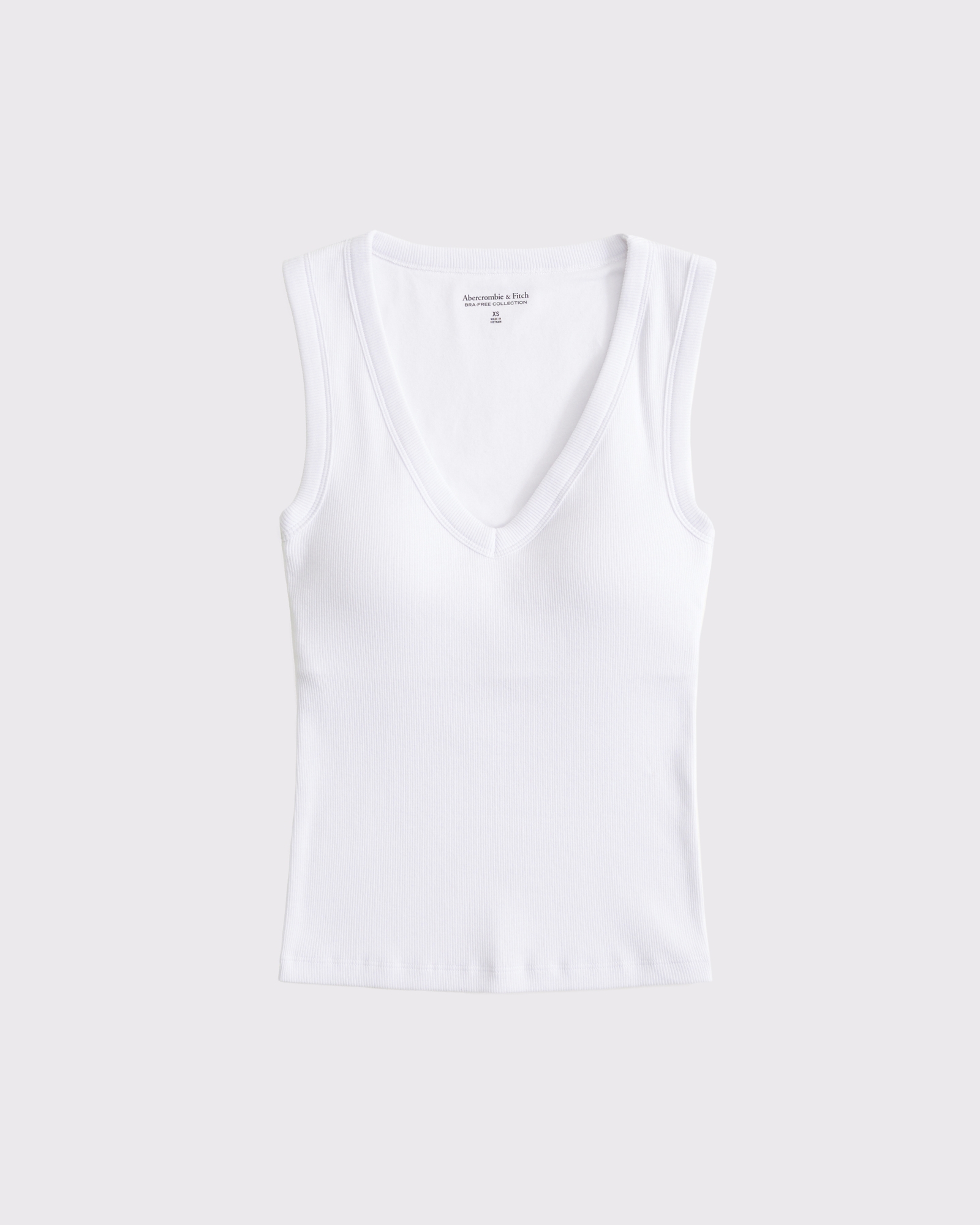 Bra-Free V-Neck Rib Tank