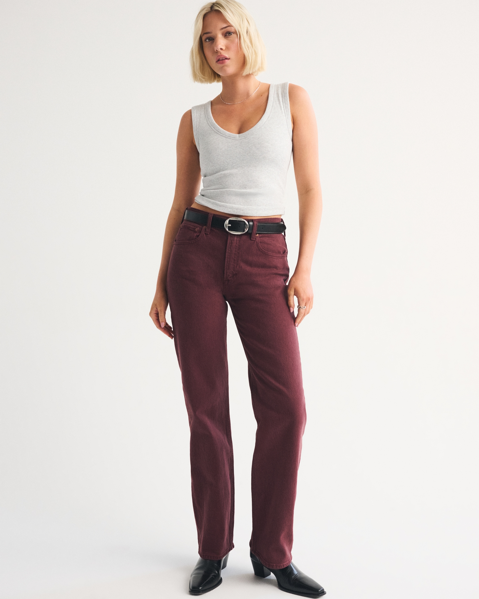 Bra-Free V-Neck Rib Tank