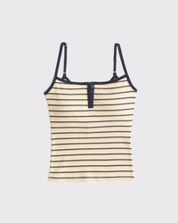 Bra-Free Rib Henley Tank