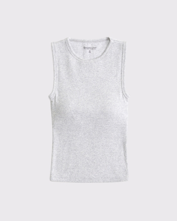 Bra-Free Rib High-Neck Tank from Abercrombie & Fitch - $25