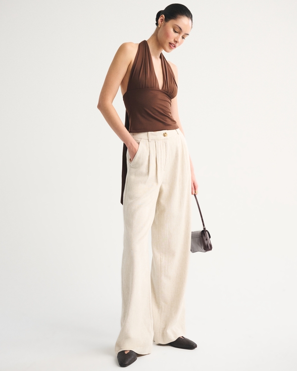 Multiway Mesh Top, Brown view 1