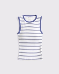 Bra-Free Rib High-Neck Tank