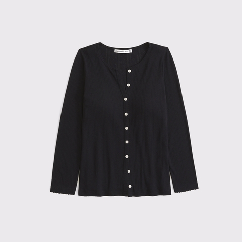 Женские кардиганы Abercrombie & Fitch Bra-Free 3/4 Sleeve Pointelle Cardigan Tank Set